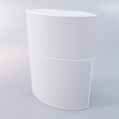 Медицинский пост ЛЕКАРЬ №6 угловой, Белый + Серый