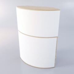 Медицинский пост ЛЕКАРЬ №6 угловой, Дуб Сонома+Белый