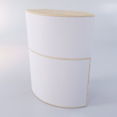 Медицинский пост ЛЕКАРЬ №6 угловой, Дуб Сонома + Серый