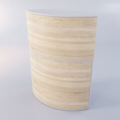 Медицинский пост ЛЕКАРЬ №6 угловой, Серый + Дуб Сонома