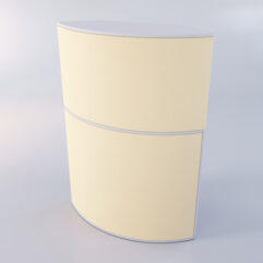 Медицинский пост ЛЕКАРЬ №6 угловой, Серый + Крем Вайс