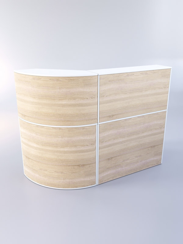 Комплект медицинских постов ЛЕКАРЬ №1, Белый + Дуб Сонома