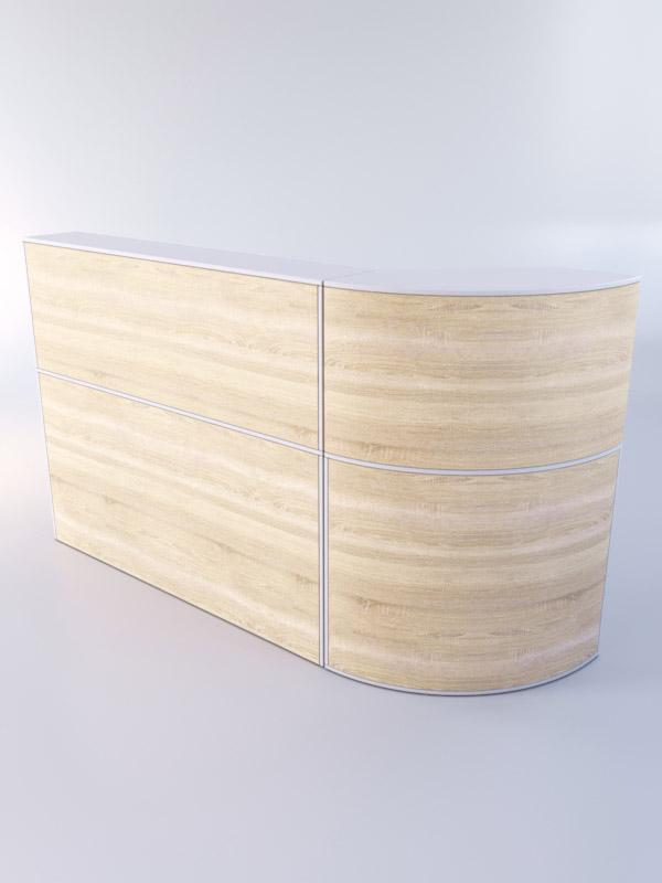 Комплект медицинских постов ЛЕКАРЬ №2, Серый + Дуб Сонома