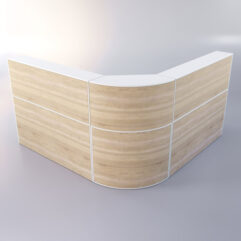 Комплект медицинских постов ЛЕКАРЬ №3, Белый + Дуб Сонома