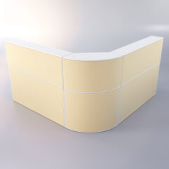 Комплект медицинских постов ЛЕКАРЬ №3, Белый + Крем Вайс