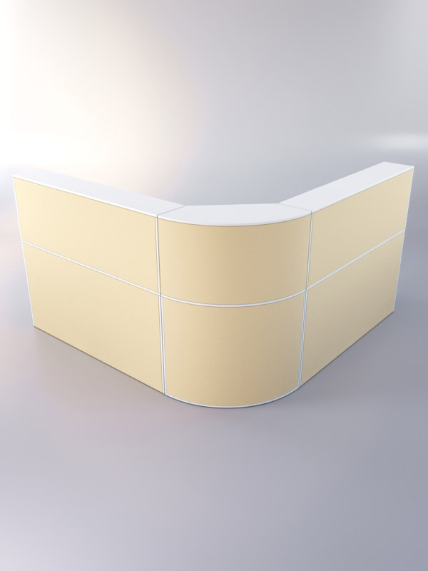 Комплект медицинских постов ЛЕКАРЬ №3, Белый + Крем Вайс