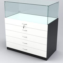 Прилавок РИВОЛИ №3, Черный и Белый