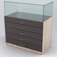 Прилавок РИВОЛИ №3, Дуб Сонома и Дуб Венге