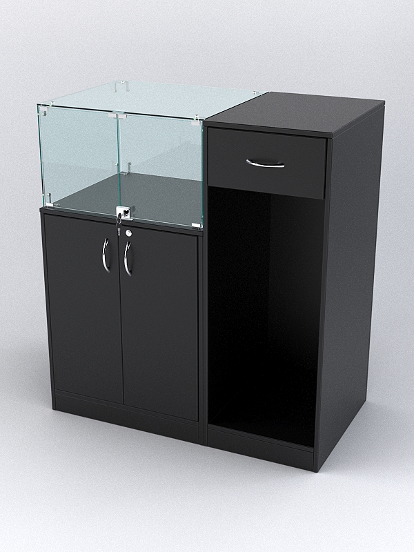 Прилавок РИВОЛИ №6 кассовый, Черный