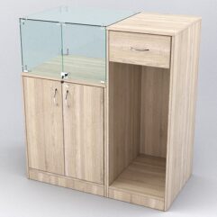 Прилавок РИВОЛИ №6 кассовый, Дуб Сонома