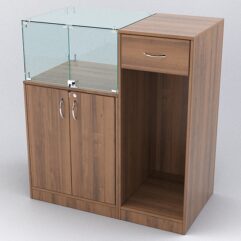 Прилавок РИВОЛИ №6 кассовый, Орех