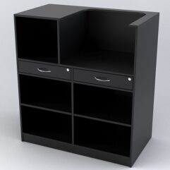 Прилавок РИВОЛИ №7 кассовый, Черный