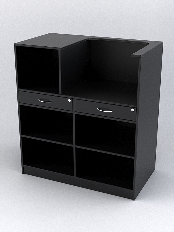 Прилавок РИВОЛИ №7 кассовый, Черный