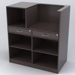 Прилавок РИВОЛИ №7 кассовый, Дуб Венге