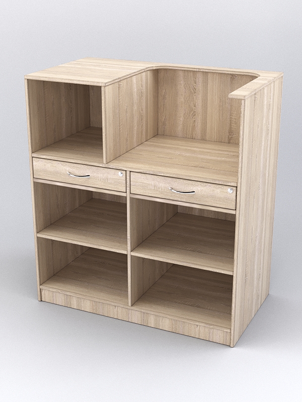 Прилавок РИВОЛИ №7 кассовый, Дуб Сонома