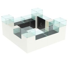 Комплект прилавков РИВОЛИ №1, Белый и Черный