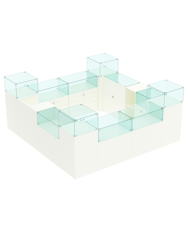 Комплект прилавков РИВОЛИ №1, Белый