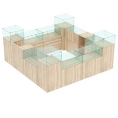 Комплект прилавков РИВОЛИ №1, Дуб Сонома