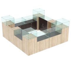 Комплект прилавков РИВОЛИ №1, Дуб Сонома и Дуб Венге