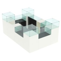 Комплект прилавков РИВОЛИ №2, Белый и Черный