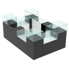 Комплект прилавков РИВОЛИ №2, Черный и Белый