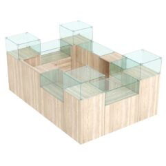 Комплект прилавков РИВОЛИ №2, Дуб Сонома