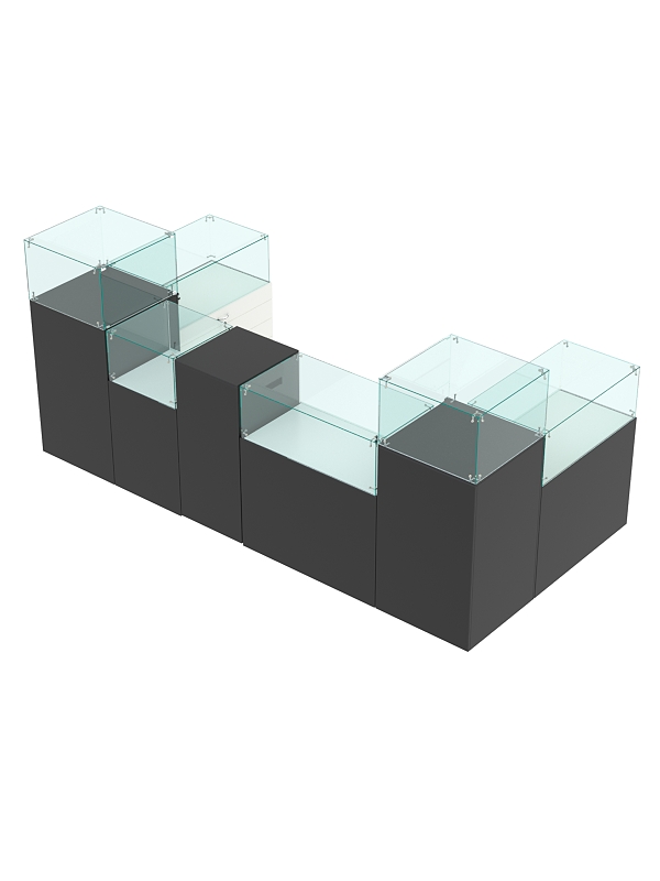 Комплект прилавков РИВОЛИ №3, Черный и Белый