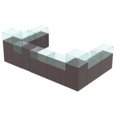 Комплект прилавков РИВОЛИ №4, Дуб Венге