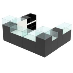 Комплект прилавков РИВОЛИ №5, Черный и Белый