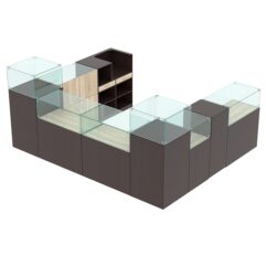 Комплект прилавков РИВОЛИ №5, Дуб Венге и Дуб Сонома