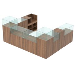 Комплект прилавков РИВОЛИ №5, Орех