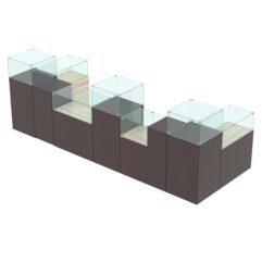 Комплект прилавков РИВОЛИ №6, Дуб Венге и Дуб Сонома