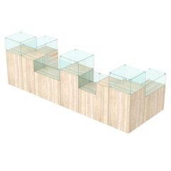 Комплект прилавков РИВОЛИ №6, Дуб Сонома