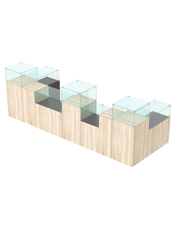 Комплект прилавков РИВОЛИ №6, Дуб Сонома и Дуб Венге