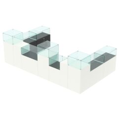 Комплект прилавков РИВОЛИ №7, Белый и Черный