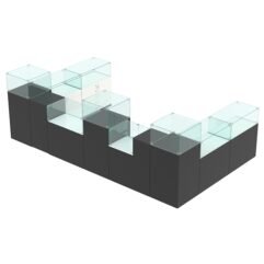 Комплект прилавков РИВОЛИ №7, Черный и Белый