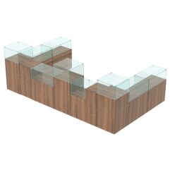 Комплект прилавков РИВОЛИ №7, Орех