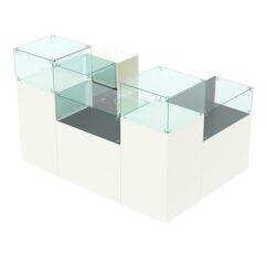 Комплект прилавков РИВОЛИ №8, Белый и Черный