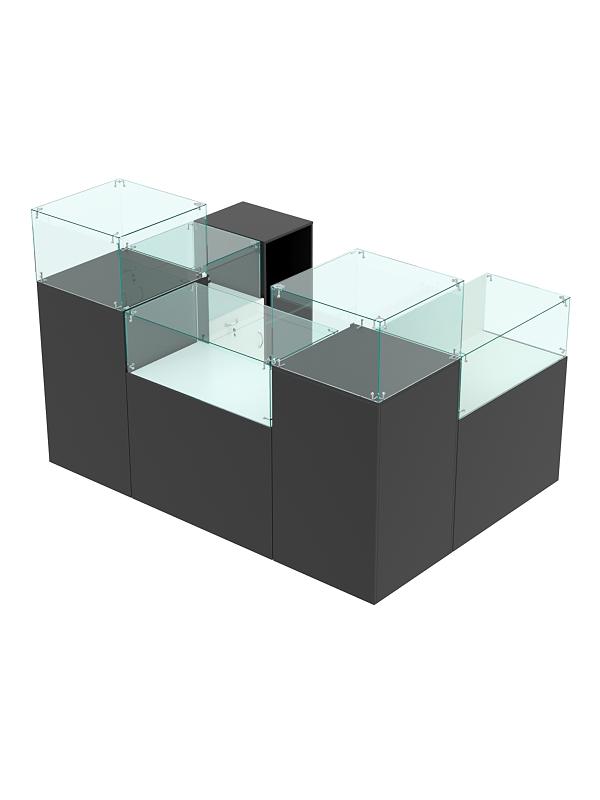 Комплект прилавков РИВОЛИ №8, Черный и Белый