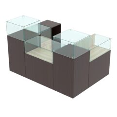 Комплект прилавков РИВОЛИ №8, Дуб Венге и Дуб Сонома