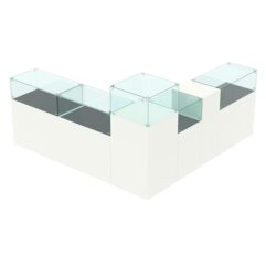 Комплект прилавков РИВОЛИ №9, Белый и Черный