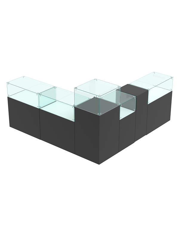 Комплект прилавков РИВОЛИ №9, Черный и Белый