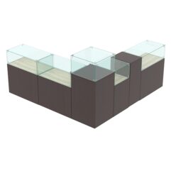 Комплект прилавков РИВОЛИ №9, Дуб Венге и Дуб Сонома