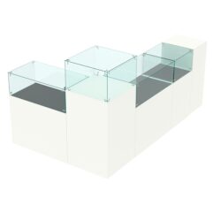 Комплект прилавков РИВОЛИ №10, Белый и Черный