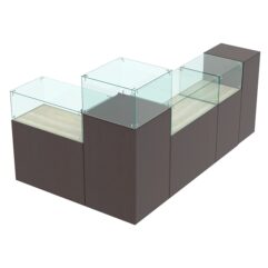 Комплект прилавков РИВОЛИ №10, Дуб Венге и Дуб Сонома