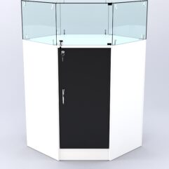 Прилавок ВАЛЕНТИНО №3 шестигранный, Белый и Черный