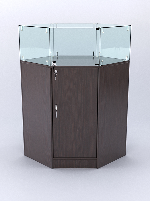 Прилавок ВАЛЕНТИНО №3 шестигранный, Дуб Венге