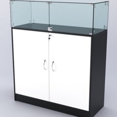 Прилавок ВАЛЕНТИНО №4, Черный и Белый