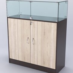 Прилавок ВАЛЕНТИНО №4, Дуб Венге и Дуб Сонома