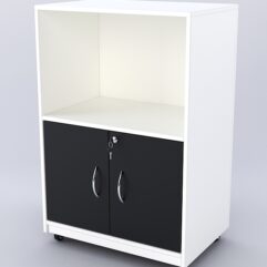 Прилавок ВАЛЕНТИНО №7 выкатной, Белый и Черный